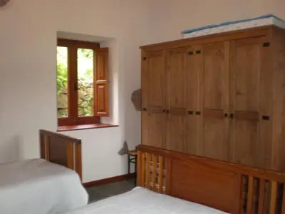 Cama o camas de una habitación en Casa Rural Las Caldereras