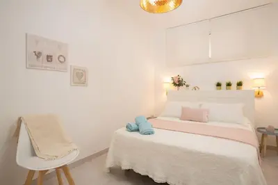Cama o camas de una habitación en APARTAMENTO GRAN CANARIA SUNSET PRIMERA LINEA