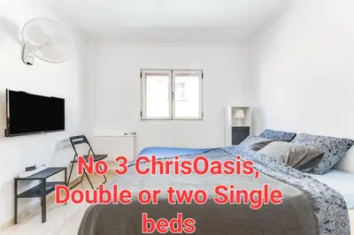Cama o camas de una habitación en ChrisOasis