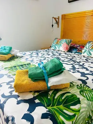 Cama o camas de una habitación en Casa Ohana