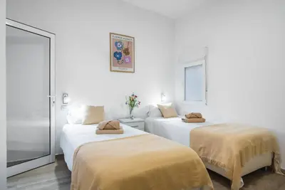 Cama o camas de una habitación en Alma Home ,6 paxs ,Wifi , Playa Canteras, Ocio