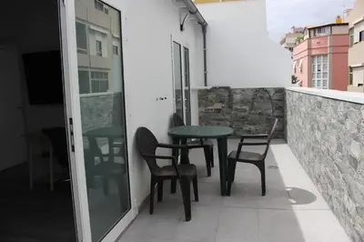 Un balcón o terraza de VV Alcaravaneras Ático A