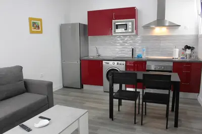 Una cocina o zona de cocina en VV Alcaravaneras Ático B