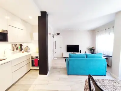 Una televisión o centro de entretenimiento en Canteras Ocean Breeze