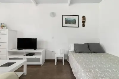 Cama o camas de una habitación en Country Studio near Fataga