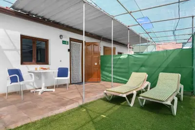 Un patio o zona al aire libre en Country Studio near Fataga
