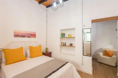 Cama o camas de una habitación en Agaete Botanic - Rooftop Solarium