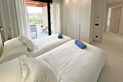 Cama o camas de una habitación en Salobre La Tunera