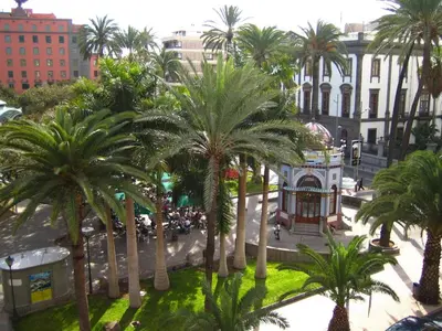 Vista general de Las Palmas de Gran Canaria o vista desde el apartamento