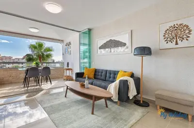 Zona de estar de Connie Mick Apartment