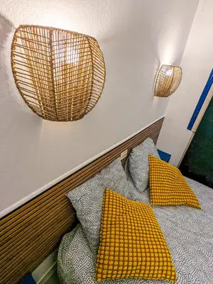 Cama o camas de una habitación en Aloha Playmar Duplex