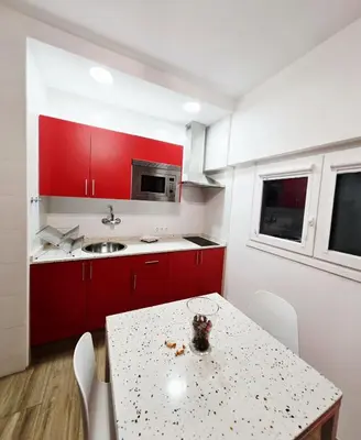 Una cocina o zona de cocina en Alojamientos Agaete Pueblo Nº1 y Nº2
