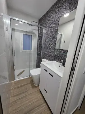 Un baño de Alojamientos Agaete Pueblo Nº1 y Nº2
