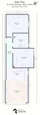 Plano de Haiti 2 Bedroom Apartment
