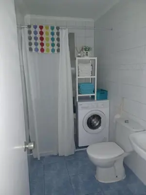 Un baño de Apartamento con vistas a la playa, Puerto Rico