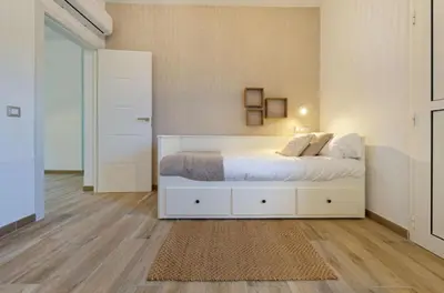 Cama o camas de una habitación en Villa Canadá