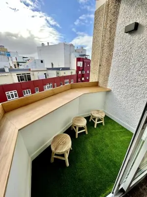 Plano de Cozy loft on the beach