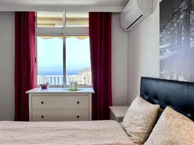 Cama o camas de una habitación en Amadores Beach View, Mogán