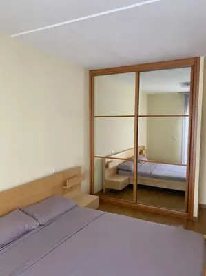 Cama o camas de una habitación en Luminoso ático en Playa Chica