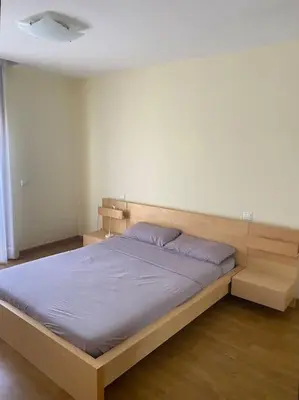 Cama o camas de una habitación en Luminoso ático en Playa Chica
