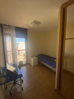 Cama o camas de una habitación en Luminoso ático en Playa Chica