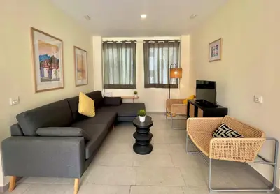 Zona de estar de Sunny Terrace Apartment