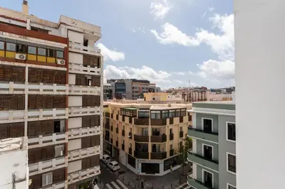Vista general de Las Palmas de Gran Canaria o vista desde el apartamento
