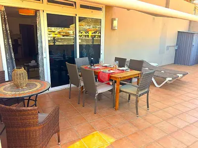 Zona de estar de Comfortable 2 bed in Arguineguín