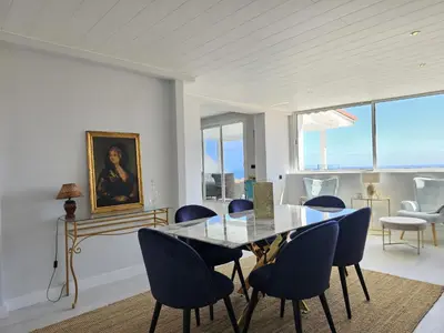 Zona de estar de Exclusive villa with heated saltwater pool, roof terrace with beautiful views in Mogán