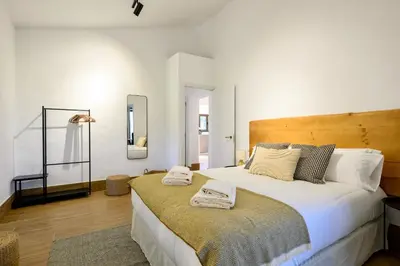 Cama o camas de una habitación en Casa El Castaño