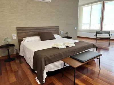 Cama o camas de una habitación en Maravilloso chalet independiente