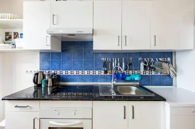 Una cocina o zona de cocina en Casa de la bruja - Haus am Meer, maximal 3 Gäste