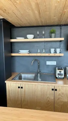 Una cocina o zona de cocina en Sunrise Pozo Izquierdo Home