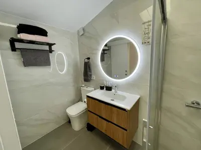 Un baño de Espectacular vistas a las Dunas