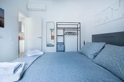 Cama o camas de una habitación en Happy scape bungalow with relaxing garden