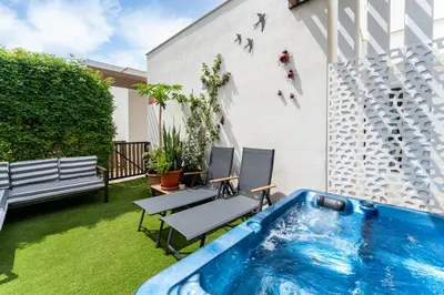 Piscina en o cerca de Vivelorural Agaete Sunset Private Jacuzzi
