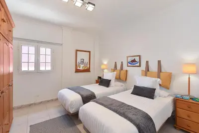 Cama o camas de una habitación en Ca'Sita Salobre Pueblo by VillaGranCanaria
