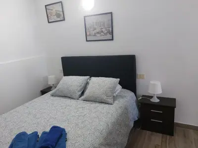 Cama o camas de una habitación en Vista Puerto Ground Floor No Balcon