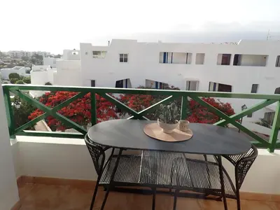 Un balcón o terraza de Luceros de Agaete - AirCon & Balcony