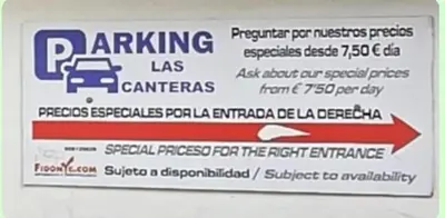 Certificado, premio, señal o documento que está expuesto en Franchy Roca Beach a un paso de Las Canteras