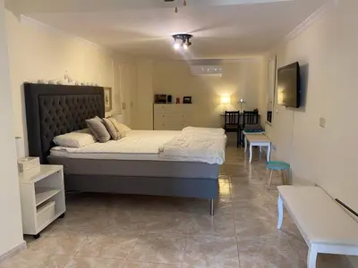 Cama o camas de una habitación en Big two bedrom apartment in Loma dos Arguineguin