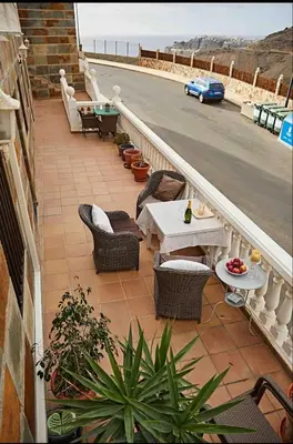 Zona de estar de Big two bedrom apartment in Loma dos Arguineguin