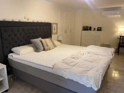 Cama o camas de una habitación en Big two bedrom apartment in Loma dos Arguineguin