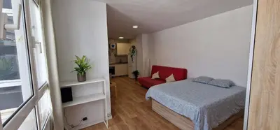 Cama o camas de una habitación en Estudio Canteras Beach