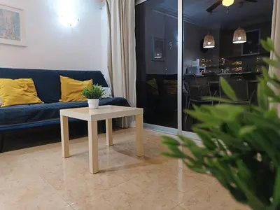 Zona de estar de Lovely apartment close to the beach