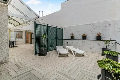 Plano de Urban Rooms San Roque with Solarium