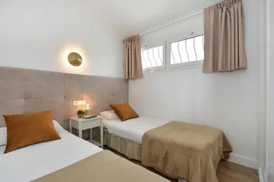 Cama o camas de una habitación en Bungalow Santa Barbara EMB5 by VillaGranCanaria