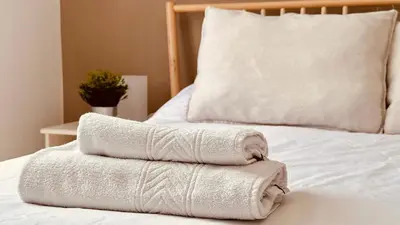 Cama o camas de una habitación en Click&Guest - Beach Star Apartment in Maspalomas