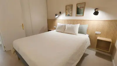 Cama o camas de una habitación en Apartament close to Playa del Inglés Beach