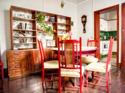 Una cocina o zona de cocina en Casa Verde de Guía